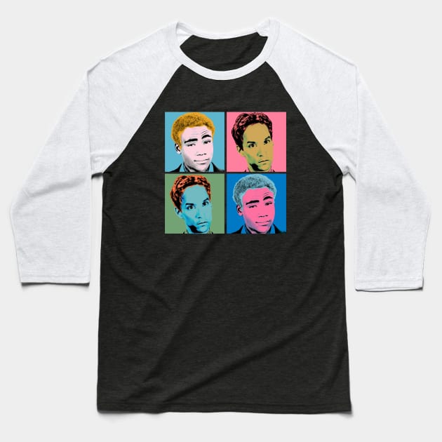 Troy and Abed Warhol Baseball T-Shirt by RetroFreak